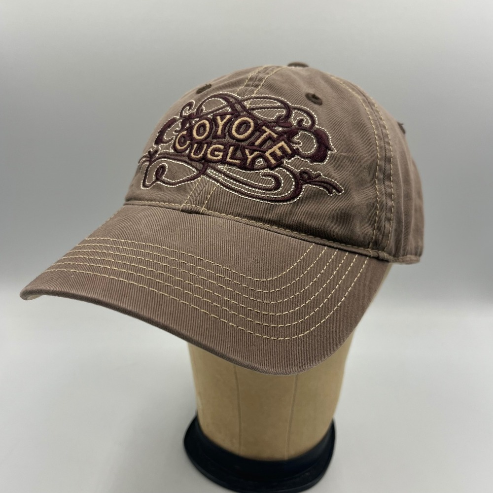 Coyote Ugly Saloon Ugly Wear Brown Embroidered Adjustable Baseball Cap Hat